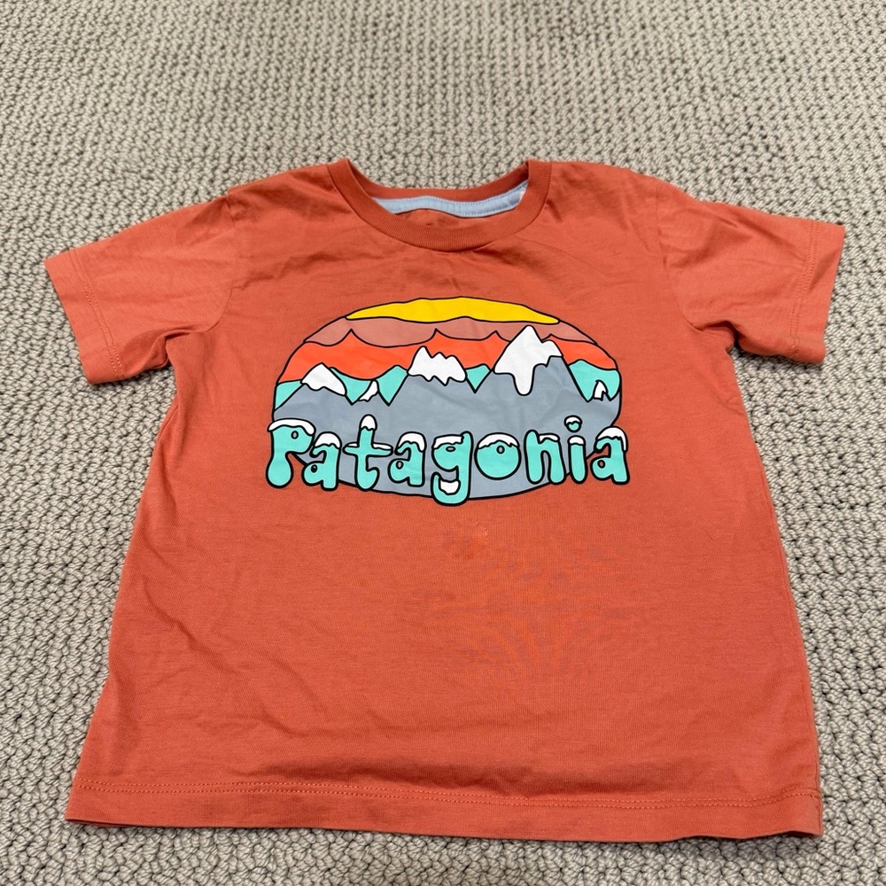 Patagonia Kids' Toddlers Organic Cotton Orange Tee
